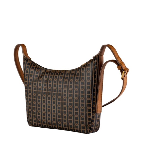 Fossil Cecilia Small Crossbody Bag Chain Print Brown Bag - Picture 5 of 6